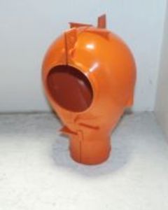 Housing for outlet B with shut-off FlexVey 75 Orange